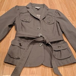 [M] Ann Taylor LOFT Gray ¾ Sleeve Jacket
